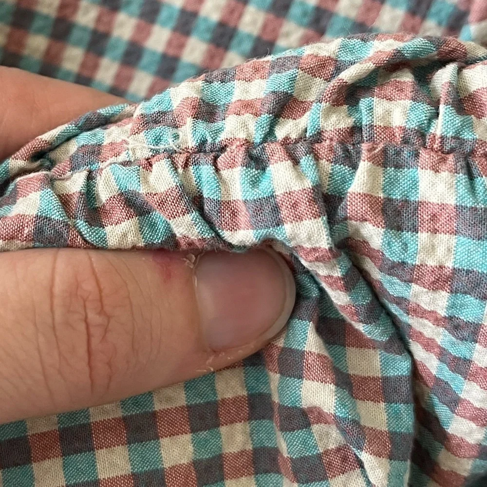 Veronica Beard Blue & Red Plaid Ruffle Skirt in Women’s Size 0
